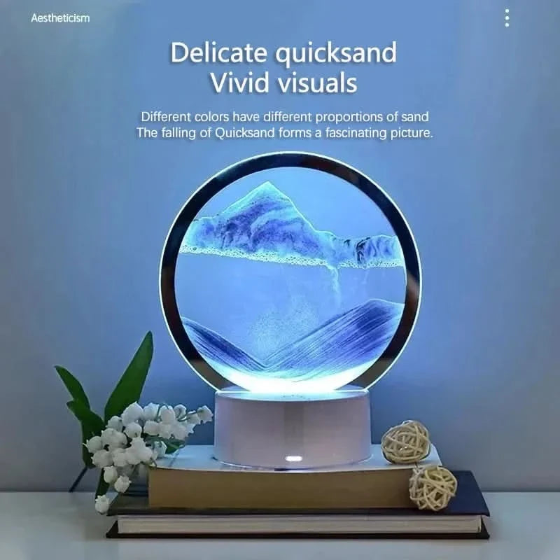 Sandsation – 3D Hourglass Light with Fluid Sand Movement