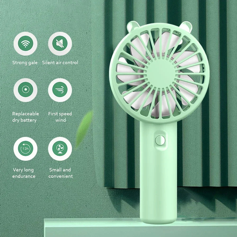 Mini Handheld Fan – USB Rechargeable Portable Device (Buy 1 Get 1 Free)