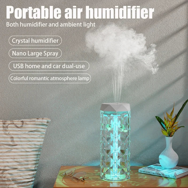 AromaGlow 400ML USB Essential Oil Diffuser with Colorful Light