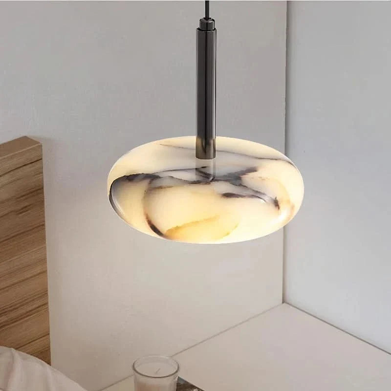 Artistic Marble-Effect LED Pendant Light for Elegant Spaces