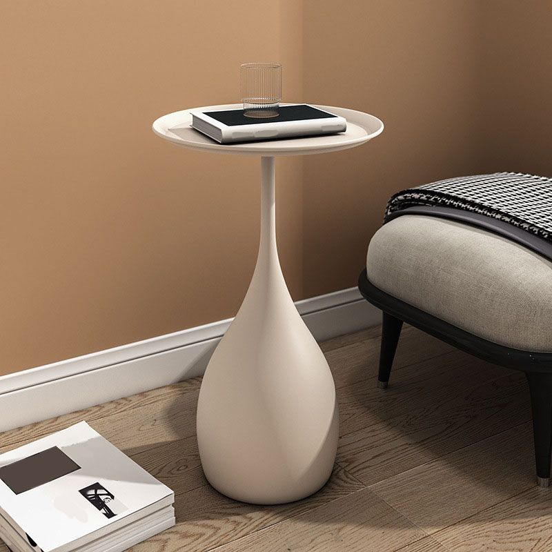 Elegant Modern Round Metal Accent Table