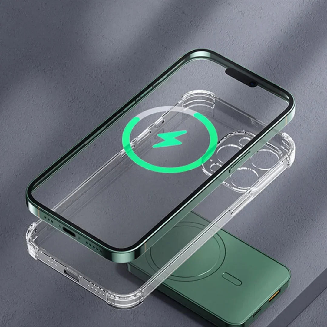 Compact Magnetic Wireless Charger with 5000mAh Capacity