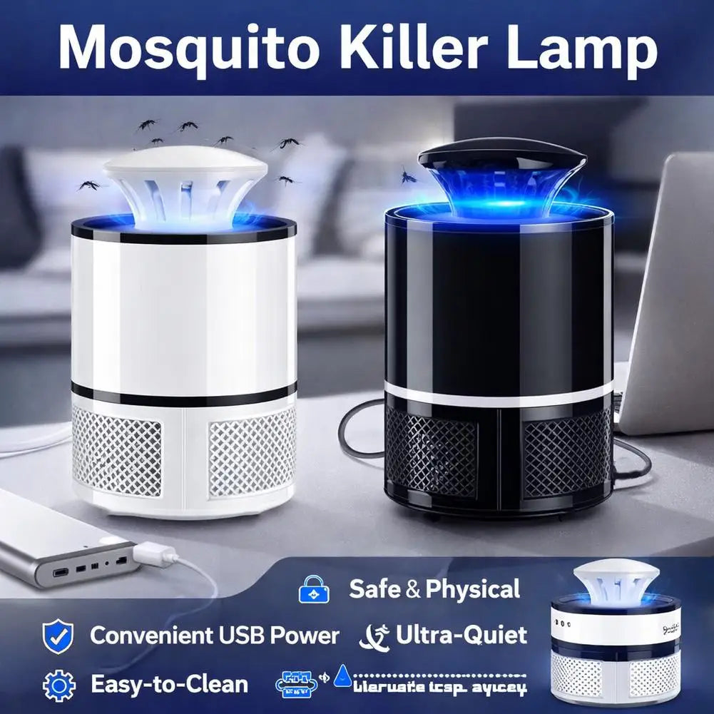 StarGlow USB Insect Eliminator Lamp – Indoor Mosquito Trap with 12V Power
