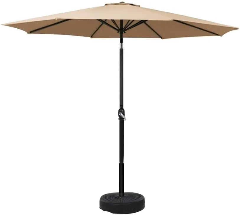 2.7m Patio Umbrella with Stand – UV and Water Resistant