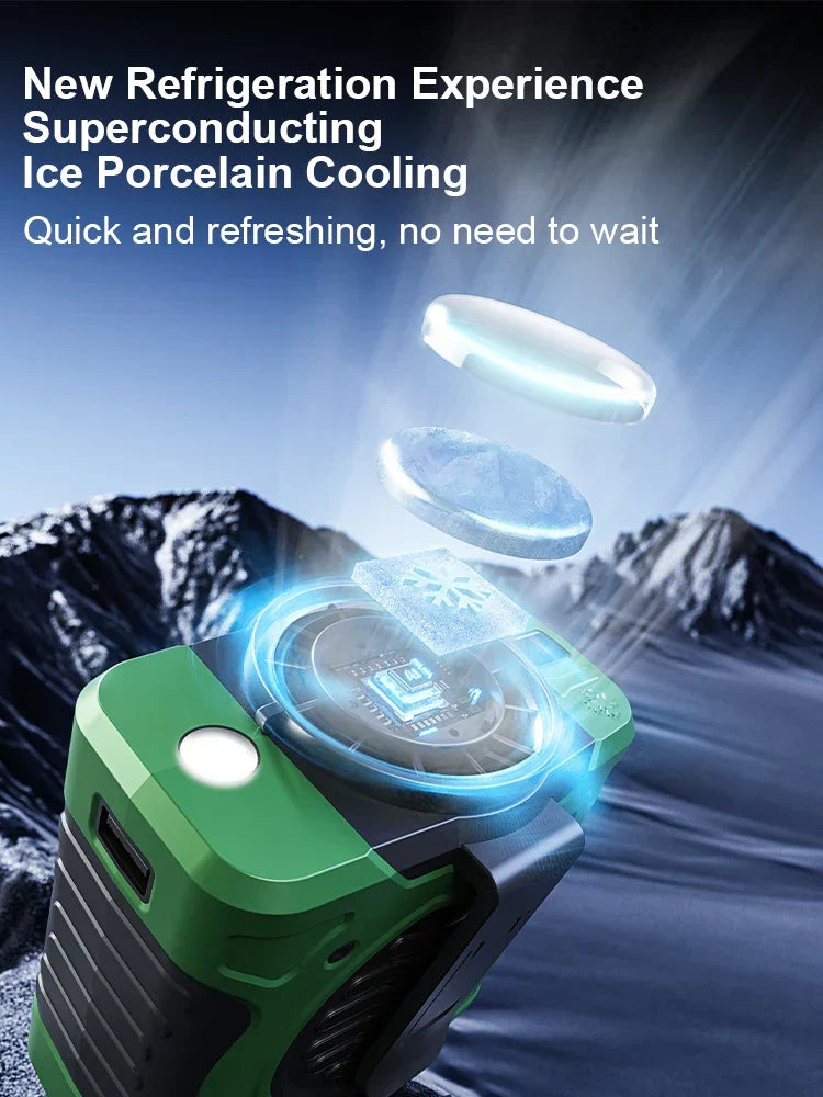 Rechargeable 8000mAh Waist Fan with Cooling Function & 199 Speeds