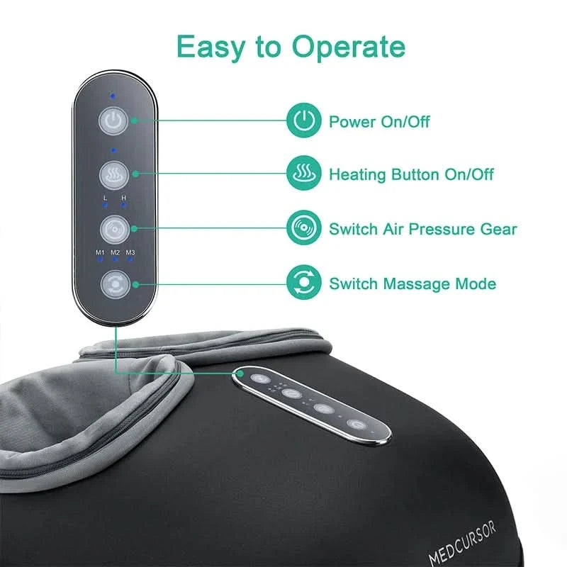 SoothingHeat – Electric Shiatsu Foot Massager for Ultimate Relief