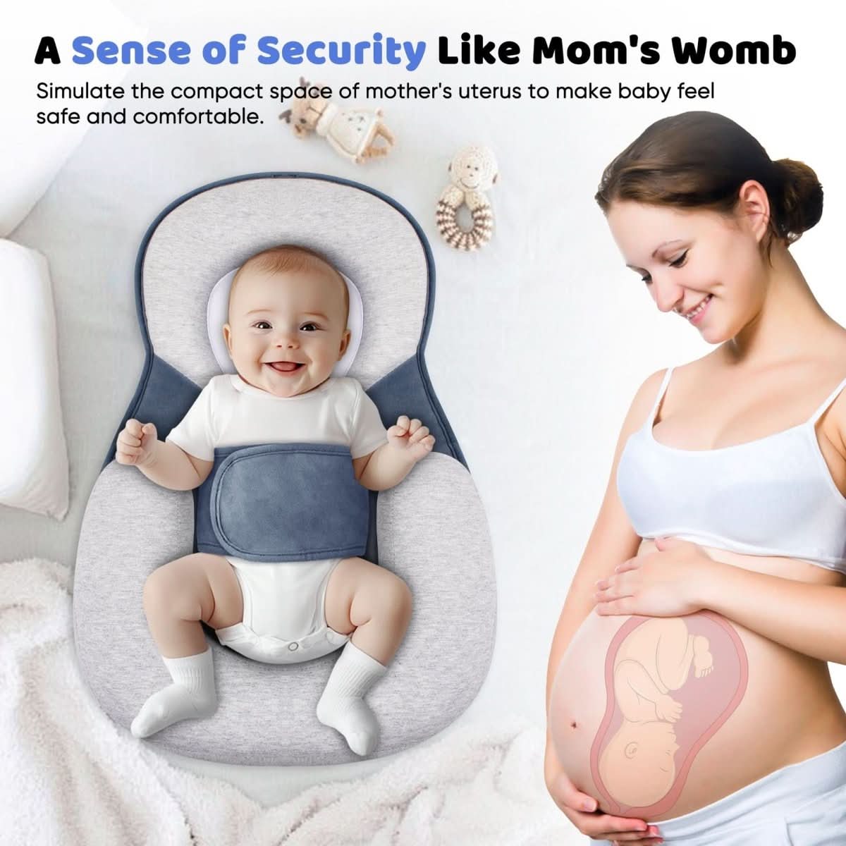 CozyCuddle – Ergonomic Baby Head Support Cushion