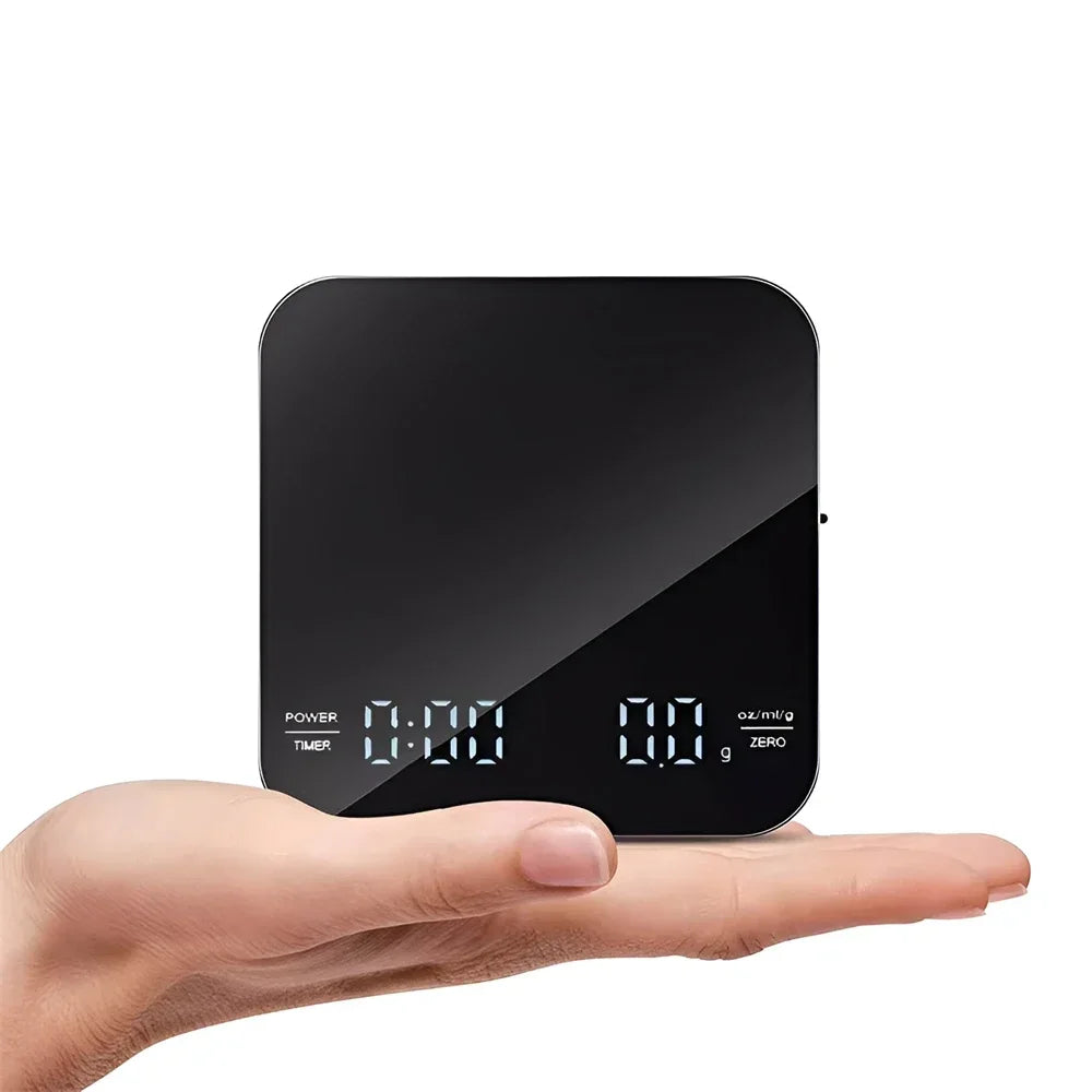 BrewMaster Precision Coffee Scale with Timer & LED Display