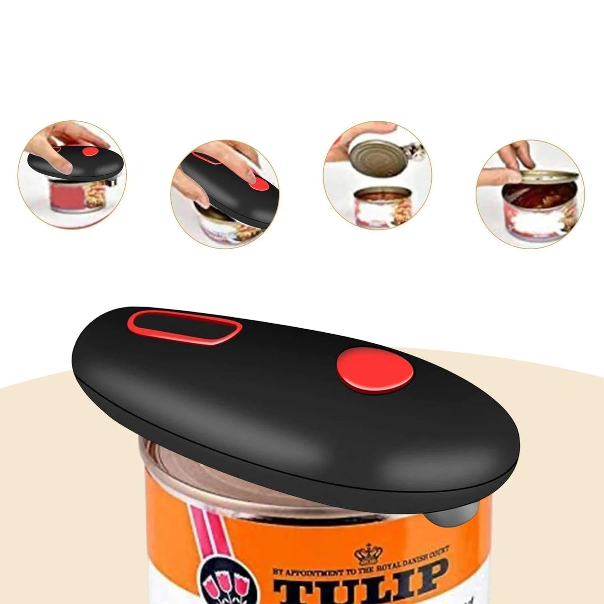 Effortless Electric Can Opener for Easy Kitchen Prep