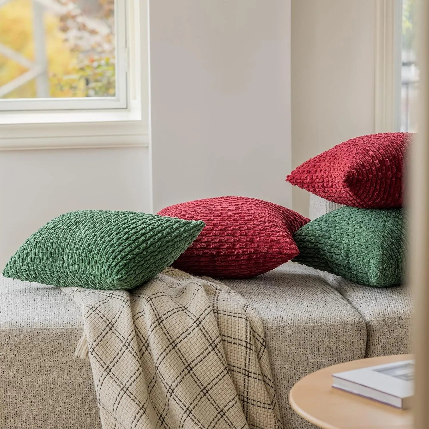 Bohemian Style Corduroy Pillow Covers