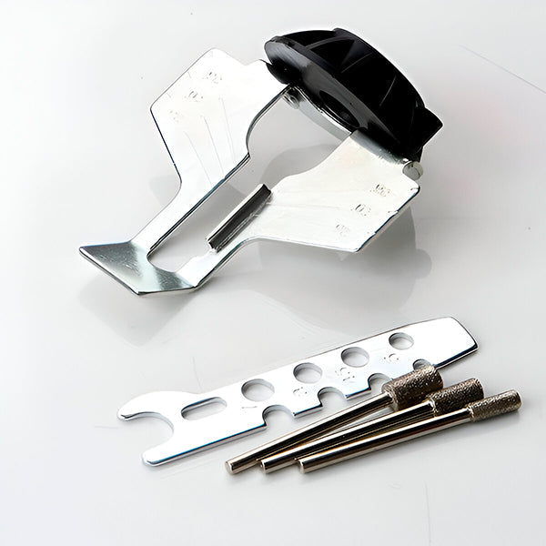 Precision Chainsaw Sharpener with Built-In Guide