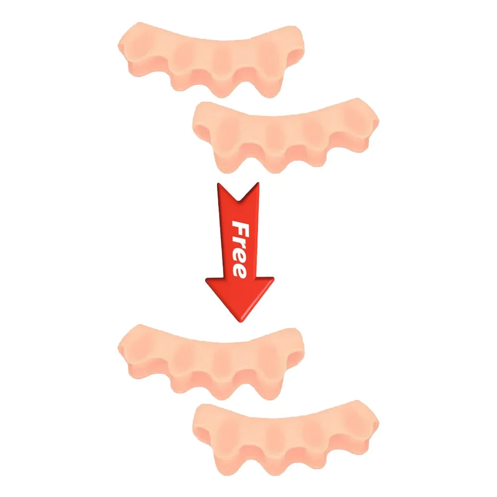 GentleFlex Silicone Toe Spacers – Soft Cushioned Comfort for Feet