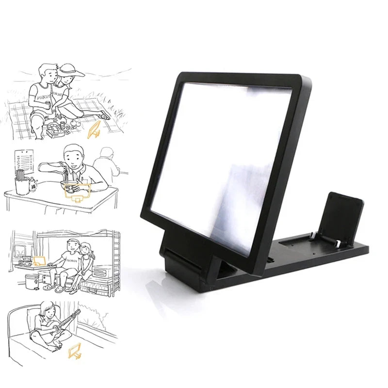 ViewMax 14-Inch Mobile Screen Enhancer – Adjustable Stand for Movies & Gaming