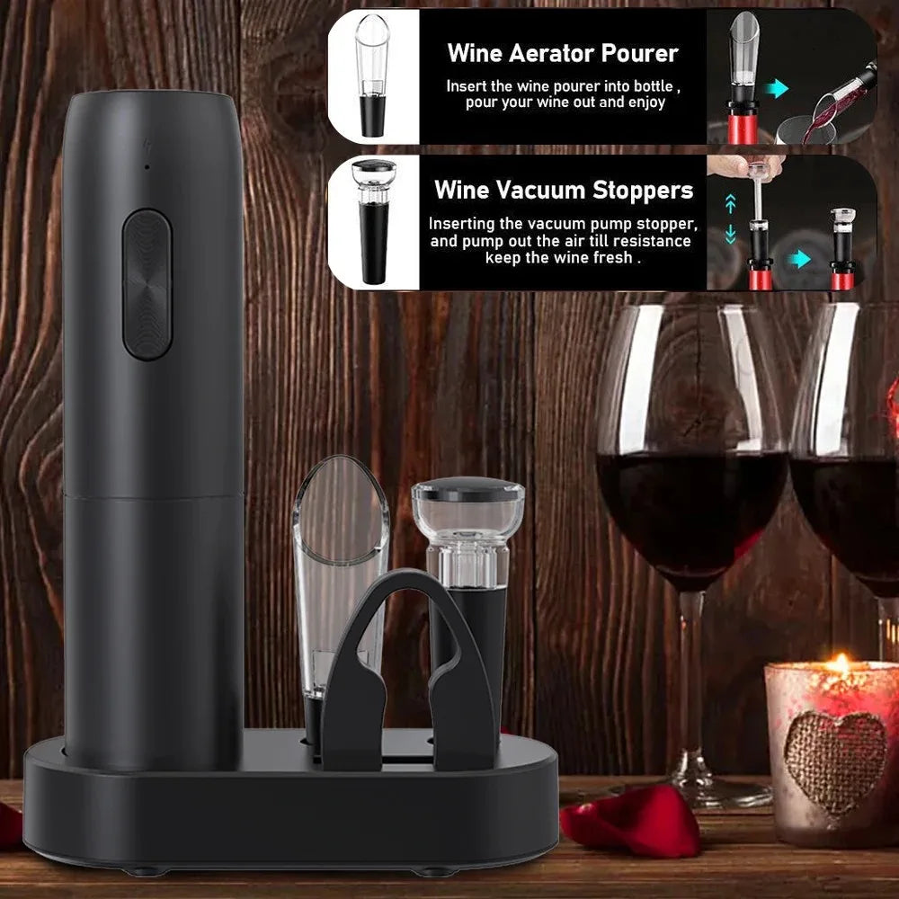 Effortless Wine Opening with the VinoEase Electric Corkscrew