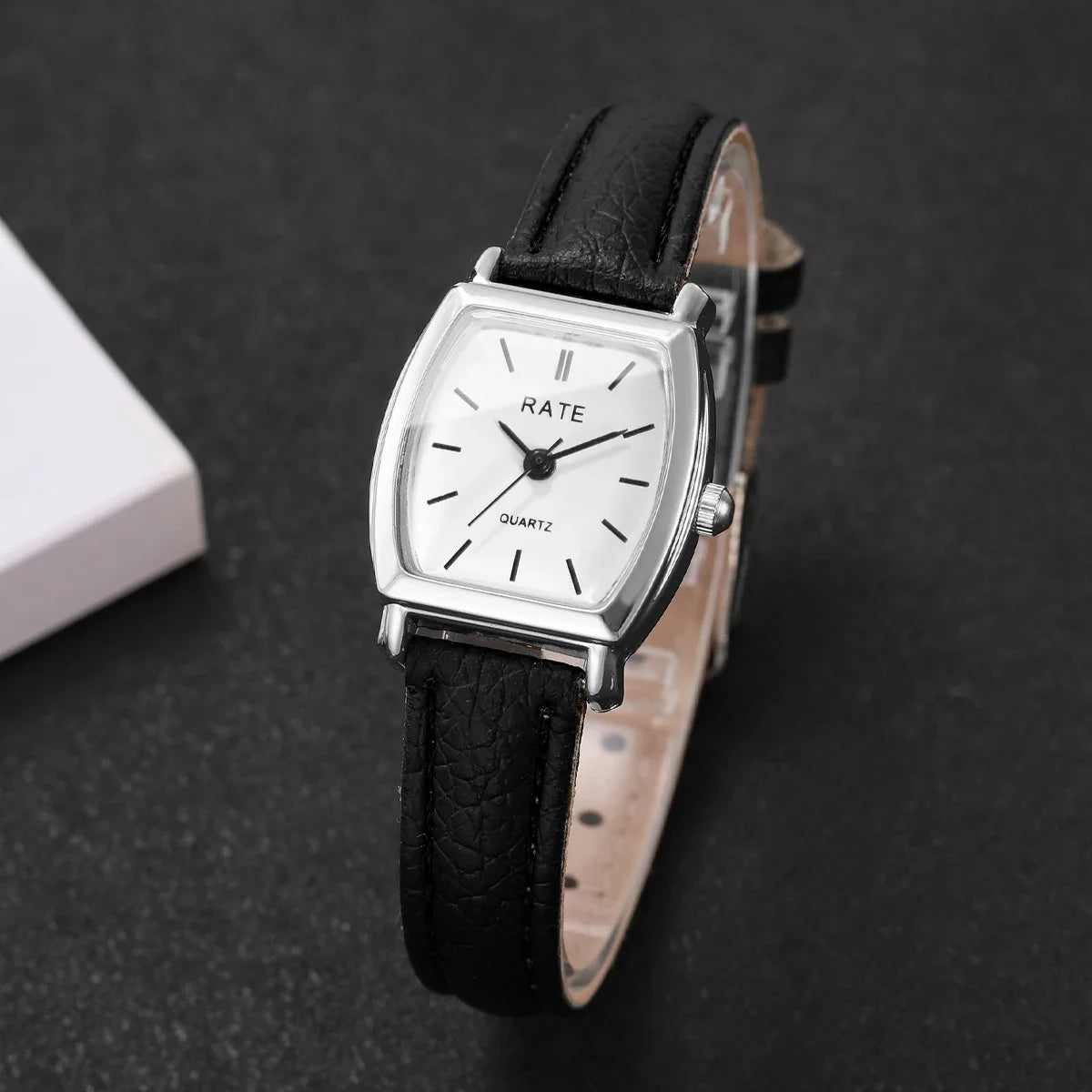 Sophisticated Women's Quartz Timepiece – Leather Strap Analog Watch
