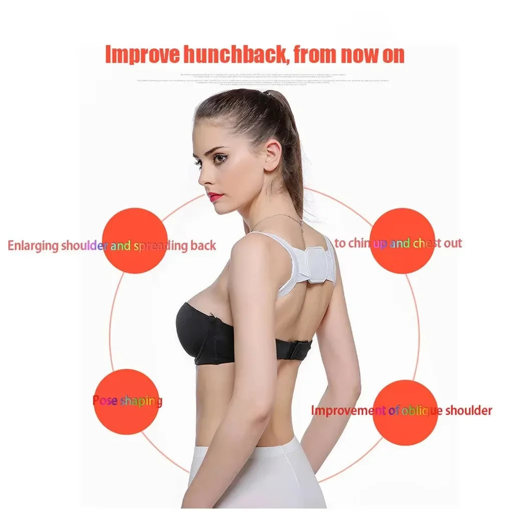 PostureBuddy Adjustable Back Support Brace for Daily Comfort