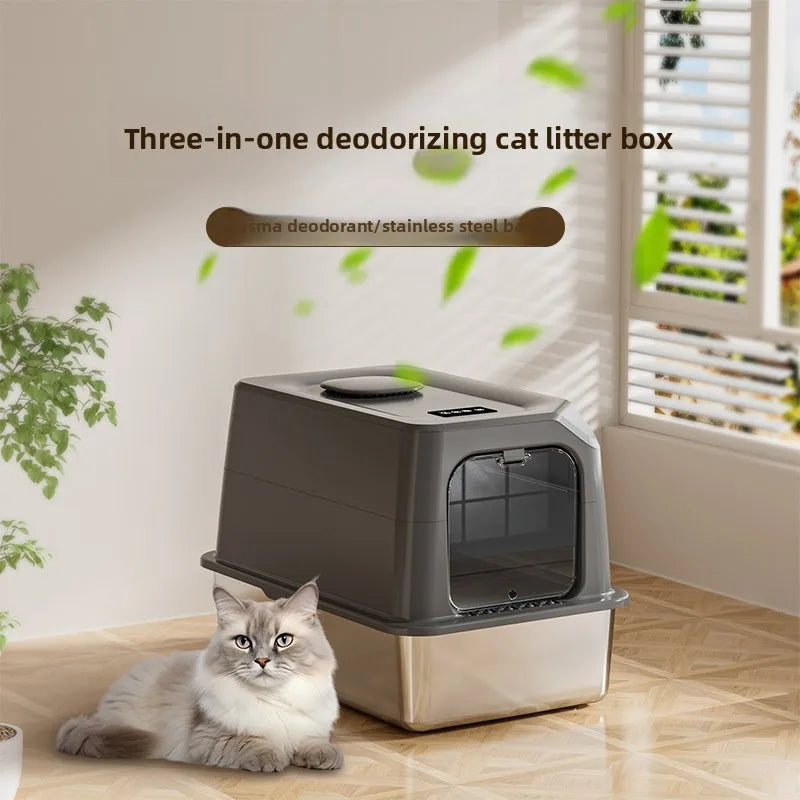 WhiskerEase Automatic Litter Cleaner | Quiet & Rechargeable Cat Toilet