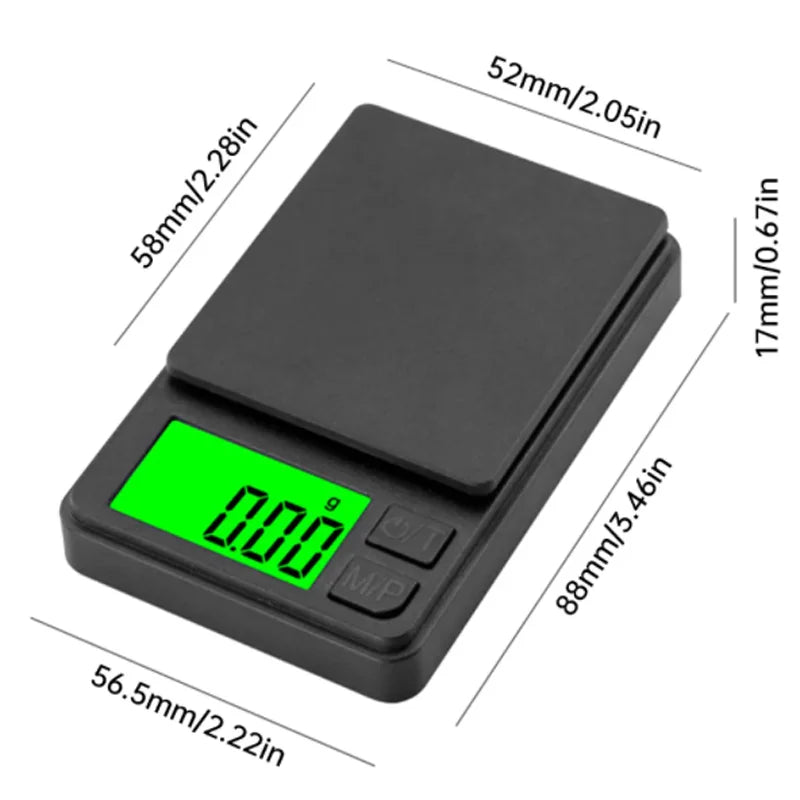 Pocket Precision Scale 1000g x 0.1g | Compact Digital Weighing Tool