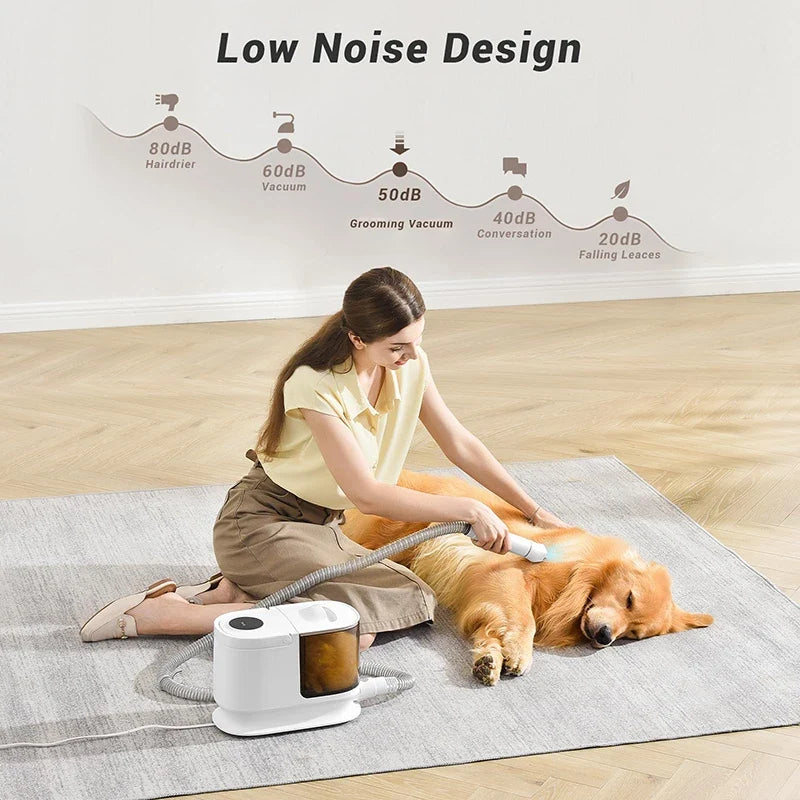 FurEase 6-in-1 Pet Grooming Vacuum System – 12kPa Pet Hair Remover