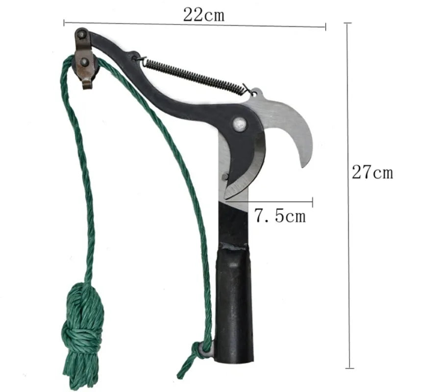 GardenMaster Elite - Adjustable Tree Pruner with Steel Blade & Dual Pulley System