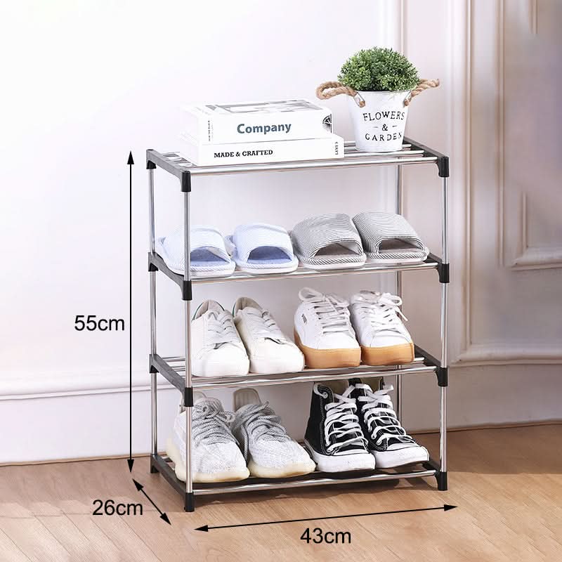 Versatile Vertical Shoe Organizer with Tiered Storage