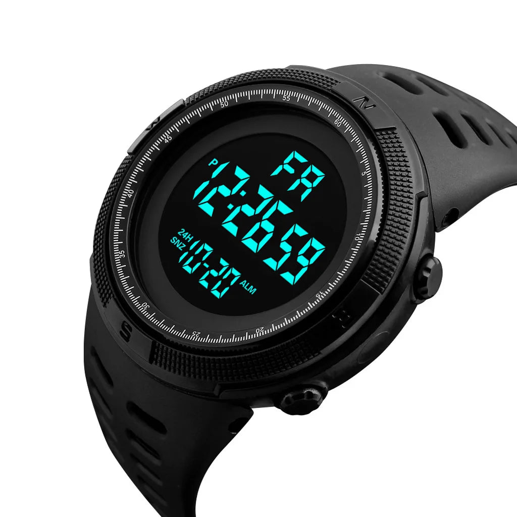 TitanPro Men's Luminous Digital Sports Watch – 50mm Bold Display