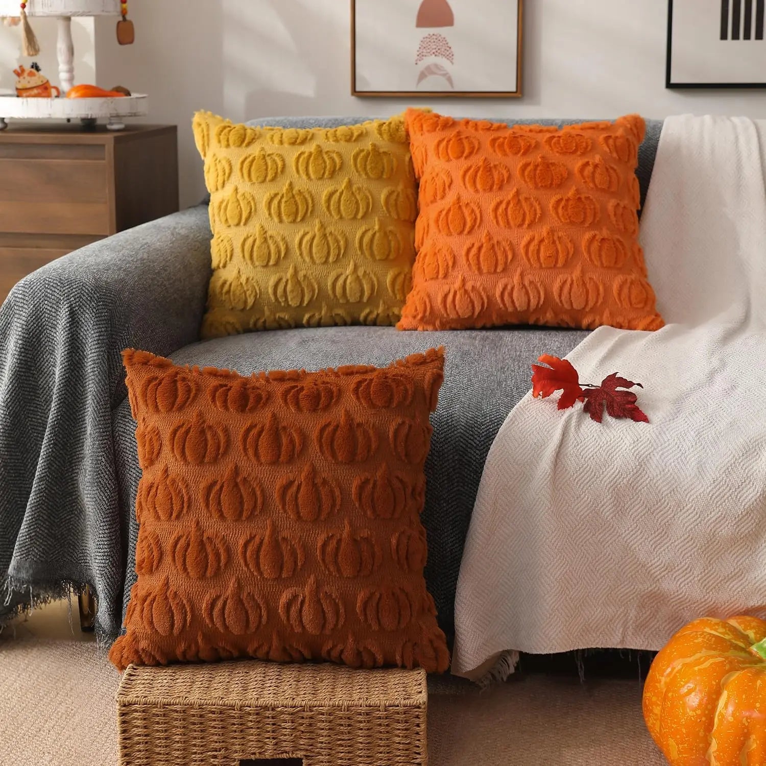 Faux Fur Cushion Cover for Autumn Decor – Soft and Cozy
