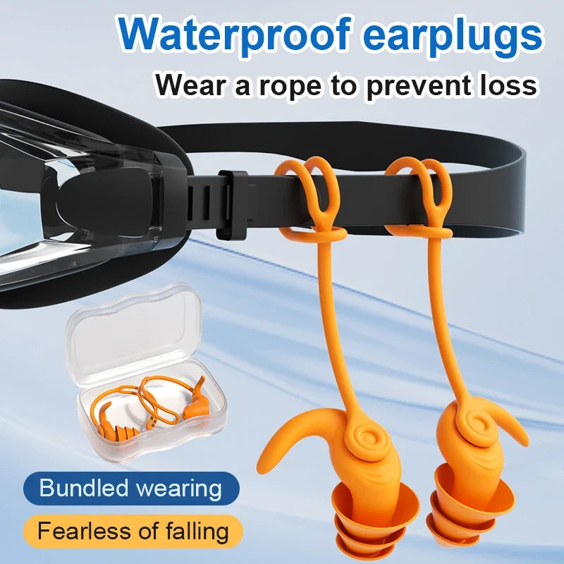 AquaGuard Swim Earplugs – Comfortable Waterproof Silicone Ear Protection for Water Activities