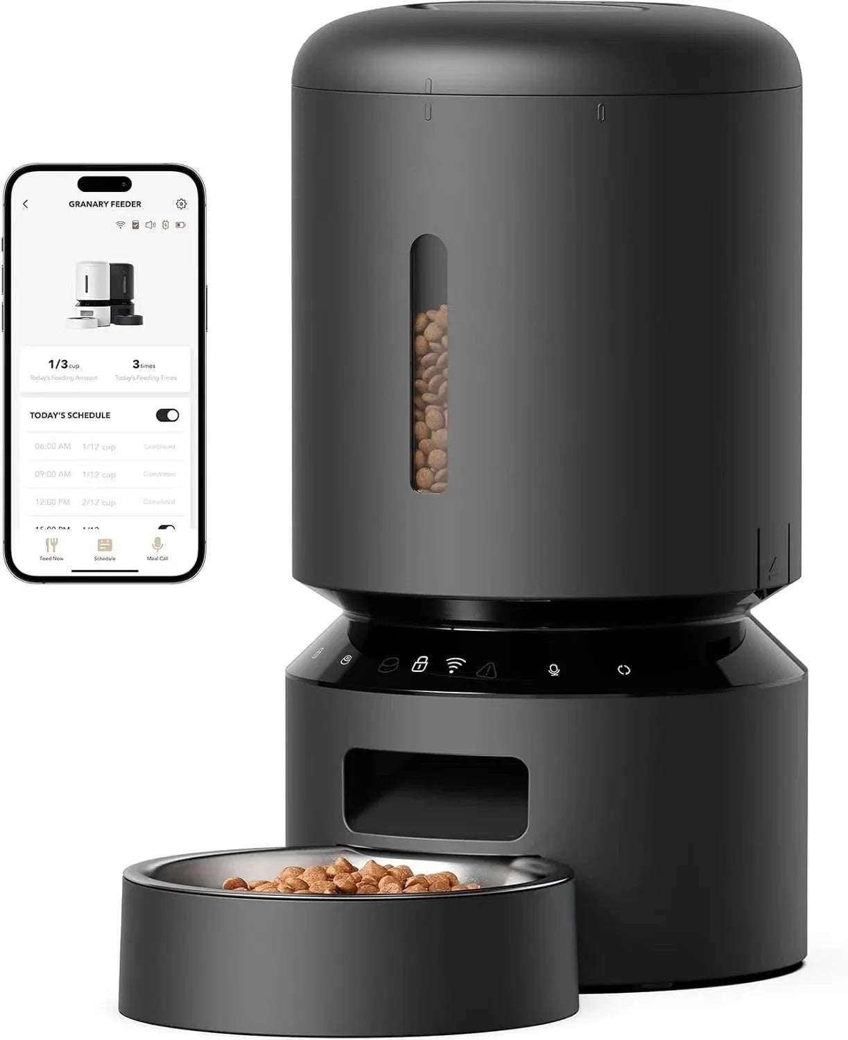 PawPal Smart Feeder | WiFi-Connected Automatic Pet Dispenser with Timer | High-Capacity Food Dispenser for Cats & Dogs