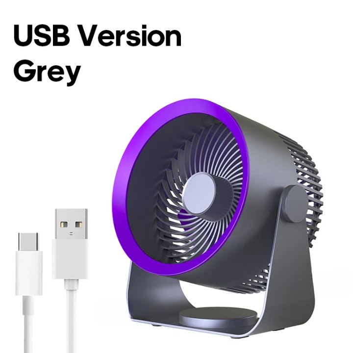 4000mAh Battery-Powered Electric Fan Circulator – Versatile Design