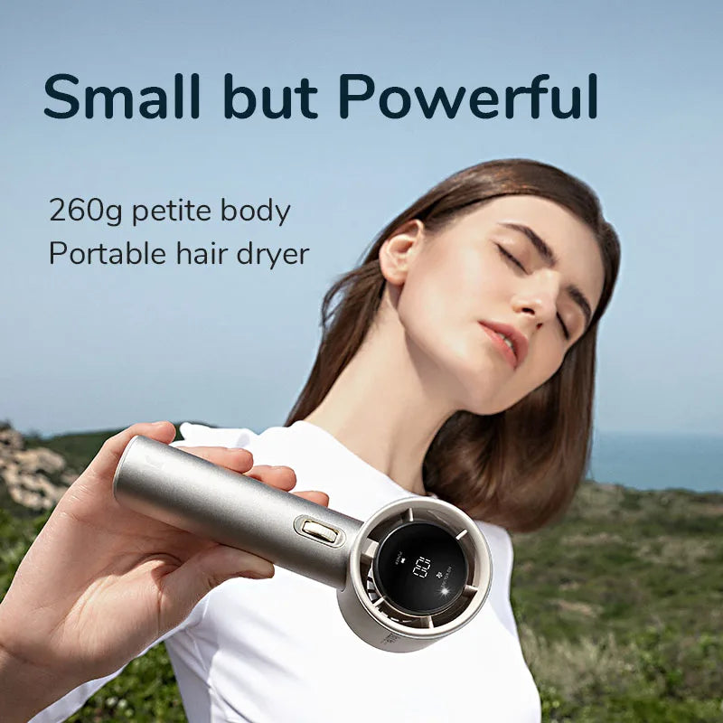 BreezeBuddy Mini Handheld Fan | Rechargeable & Ultra-Portable with 100 Speed Settings
