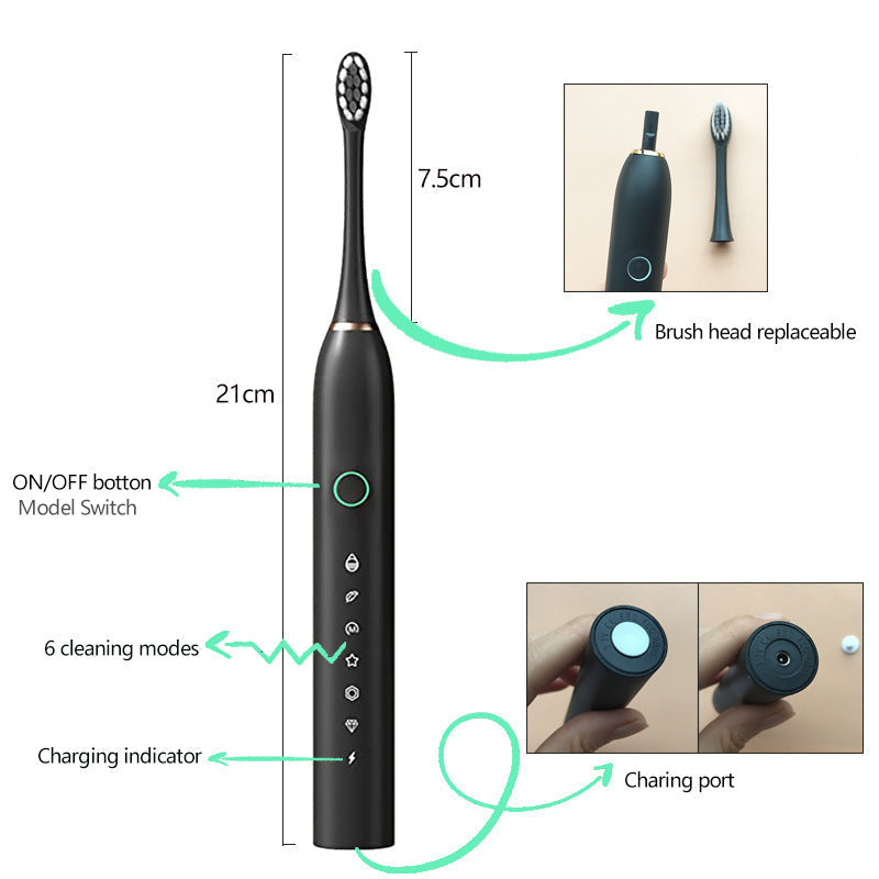 Smart Sonic Rechargeable Toothbrush for Ultimate Clean