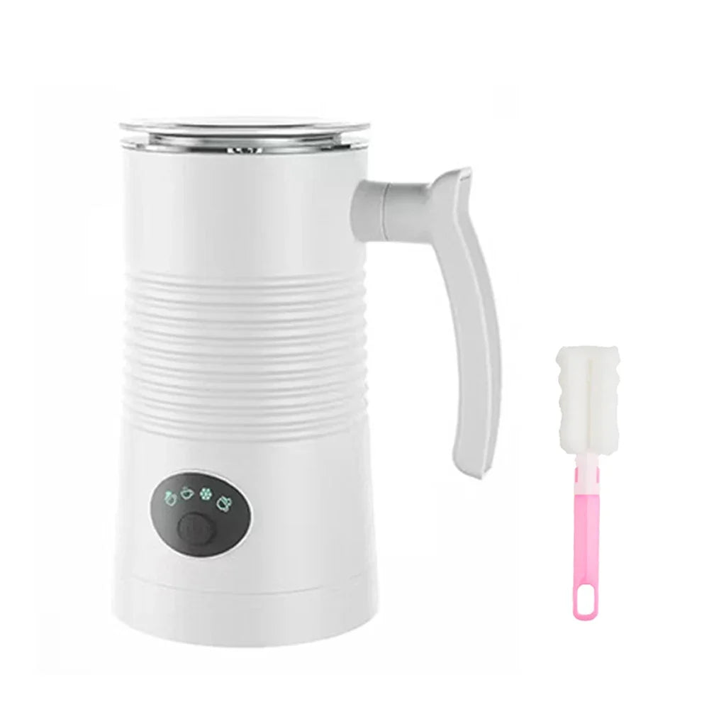 FrothMaster 4-in-1 Electric Milk Frother – Effortless Hot & Cold Foam for Your Coffee Creations