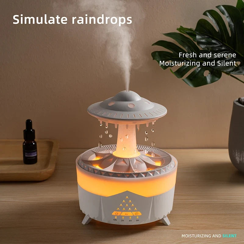 AquaGlow 350ML Portable USB Humidifier with Remote Control