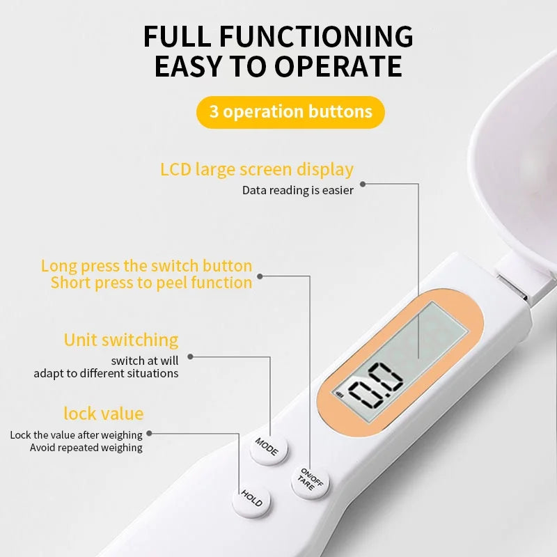 Accurate Mini Spoon Scale for Effortless Cooking and Baking