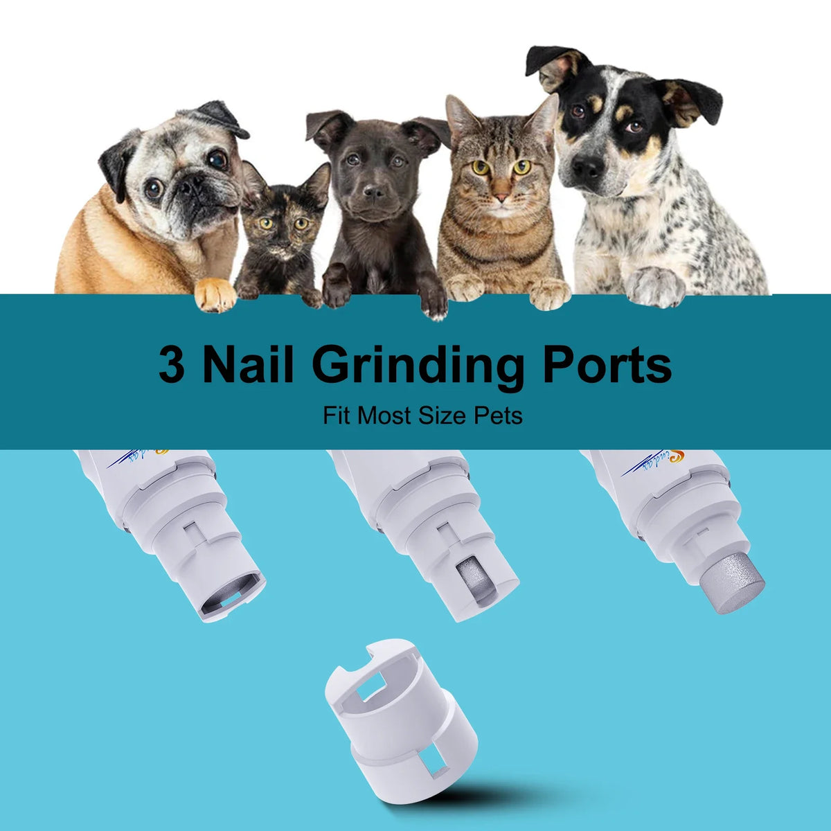 PawPerfect Nail Care Grinder – Rechargeable 2-Speed Pet Nail Trimmer