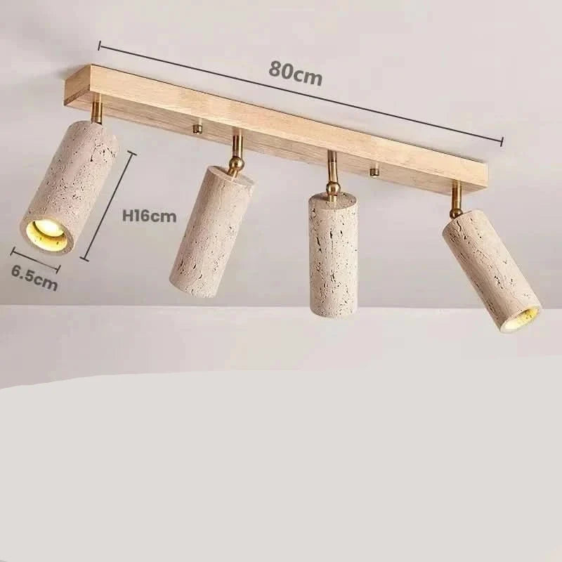 Naturalstone 3-Light Adjustable LED Ceiling Fixture