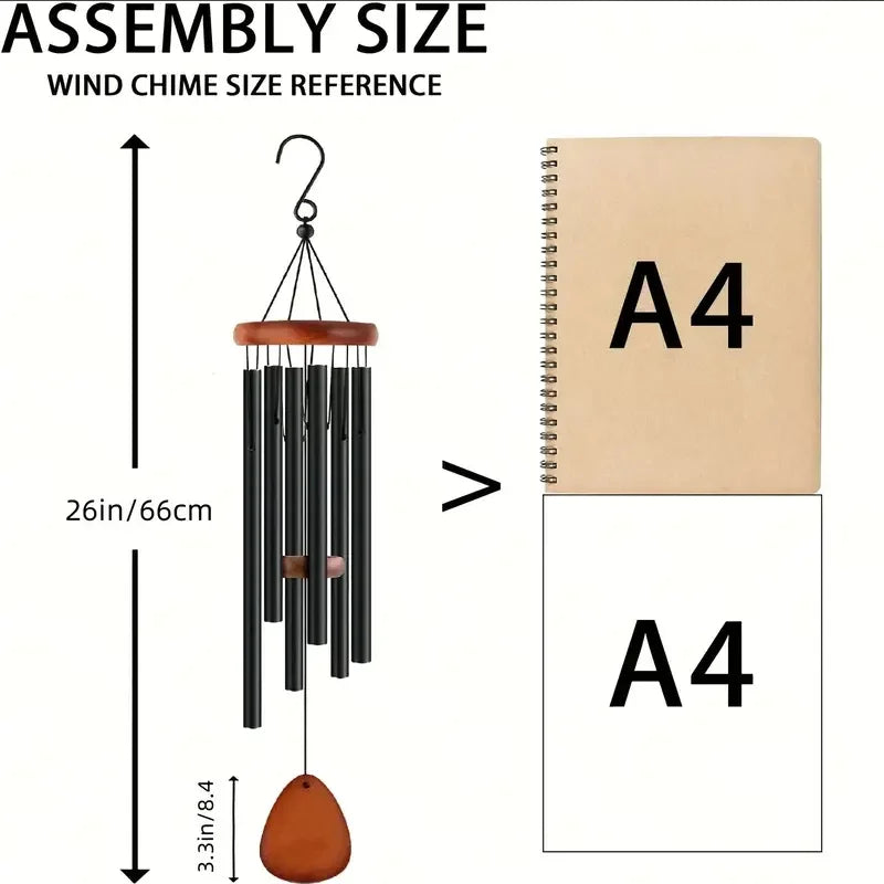 Serenity Sound Aluminum Wind Chime – Elegant Outdoor Decor for Your Space