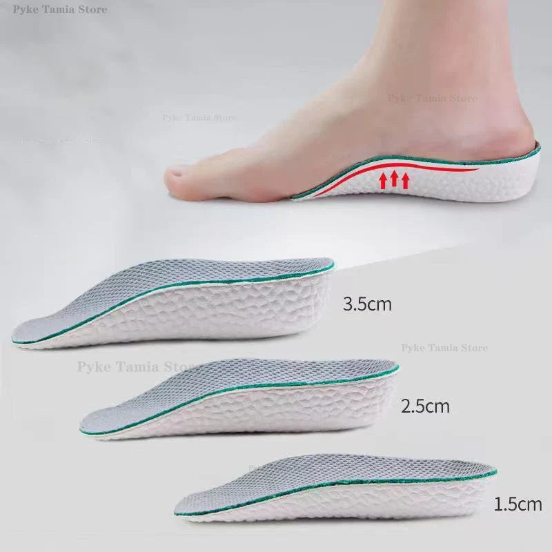 Elevate Comfort Insoles – Adjustable 1–3cm Height Boost with Arch Support