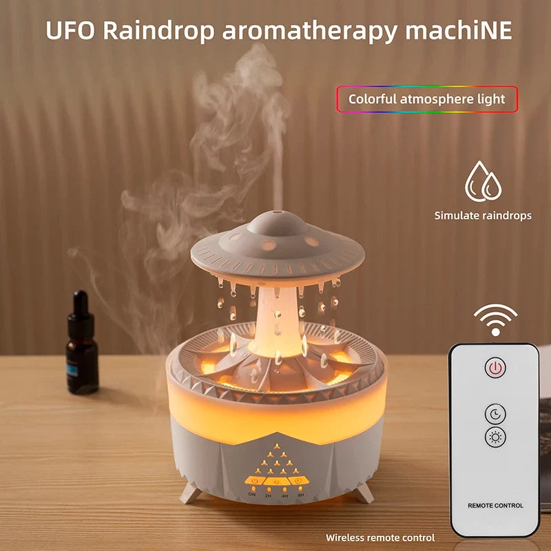 AquaGlow 350ML Portable USB Humidifier with Remote Control