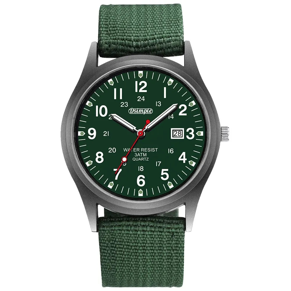 DuraTime Men's Luminous Tactical Watch – Reliable Quartz Precision