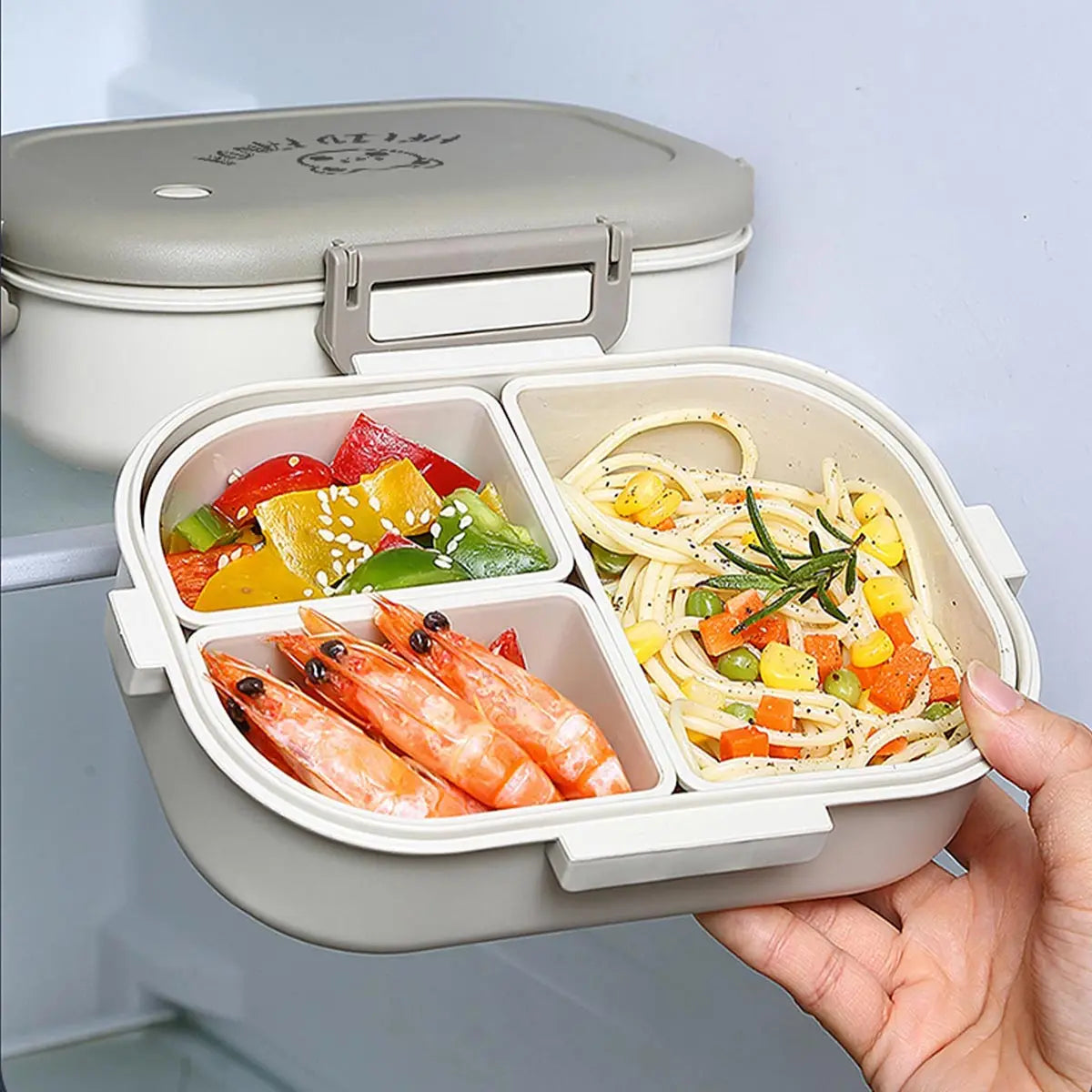 SmartLunch Organizer – 800ml, Three-Section Leak-Resistant Container