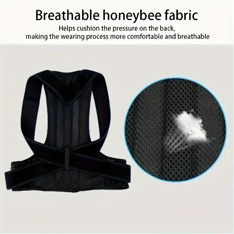 StealthFit Adjustable Back Support Brace for All-Day Comfort
