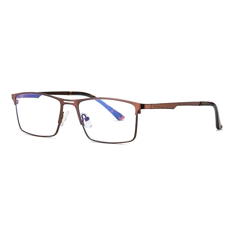 VividVision Blue Light Filtering Glasses for Men – Lightweight Rectangle Design
