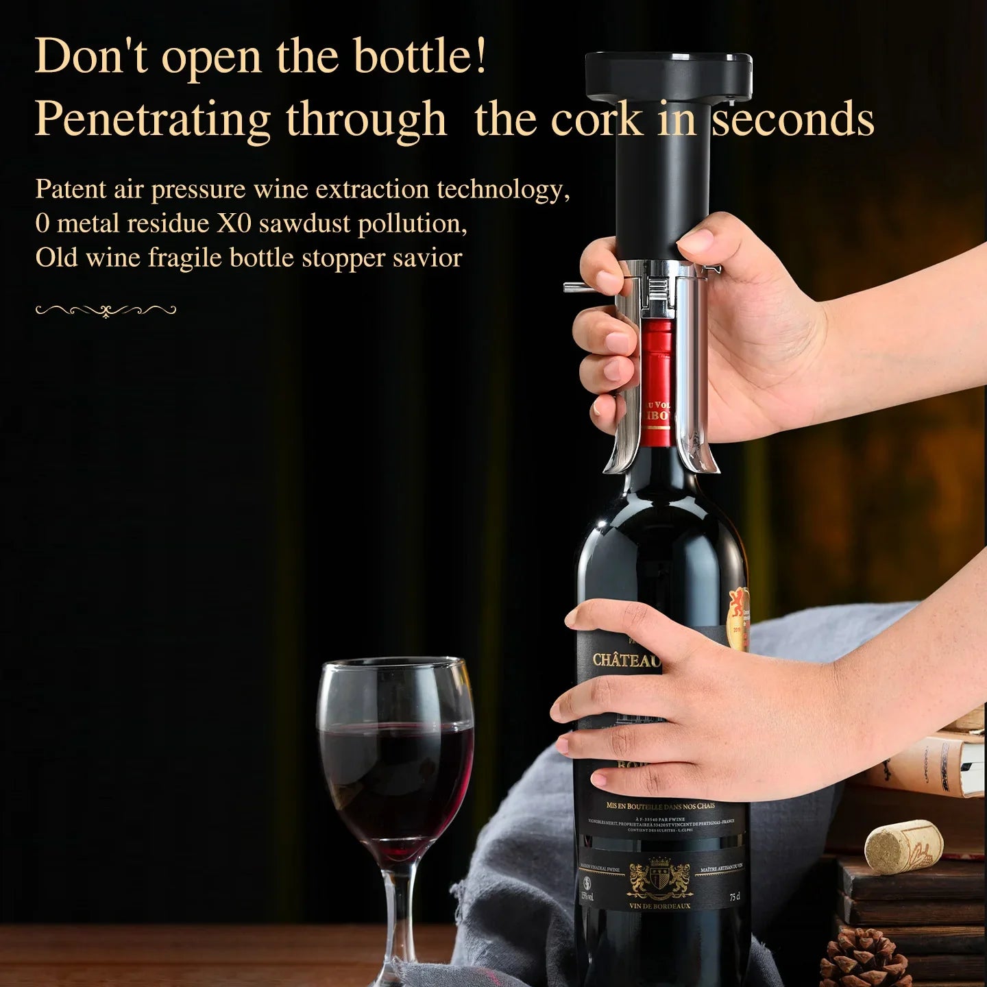SmartWine Pro Electric Corkscrew & Preservation Set