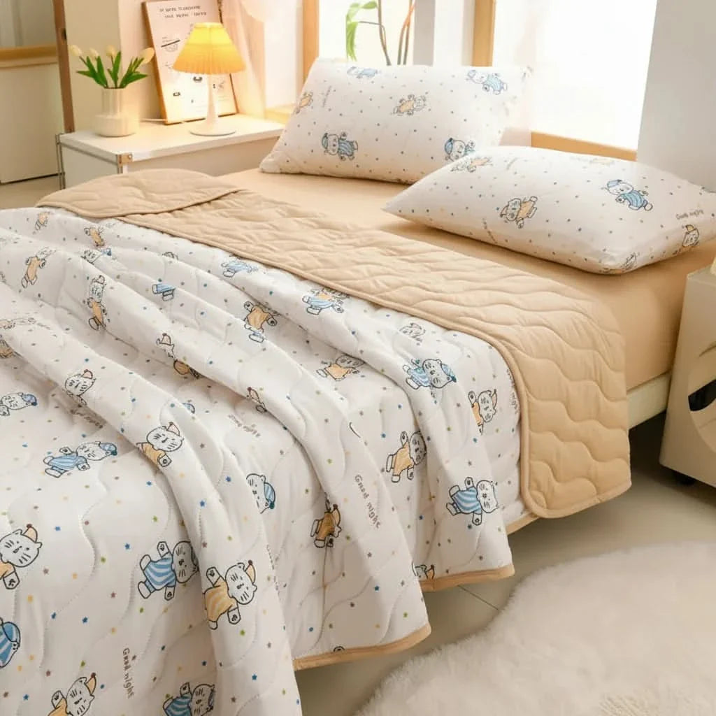 SerenityBloom – Lightweight Floral Summer Blanket for Comfort
