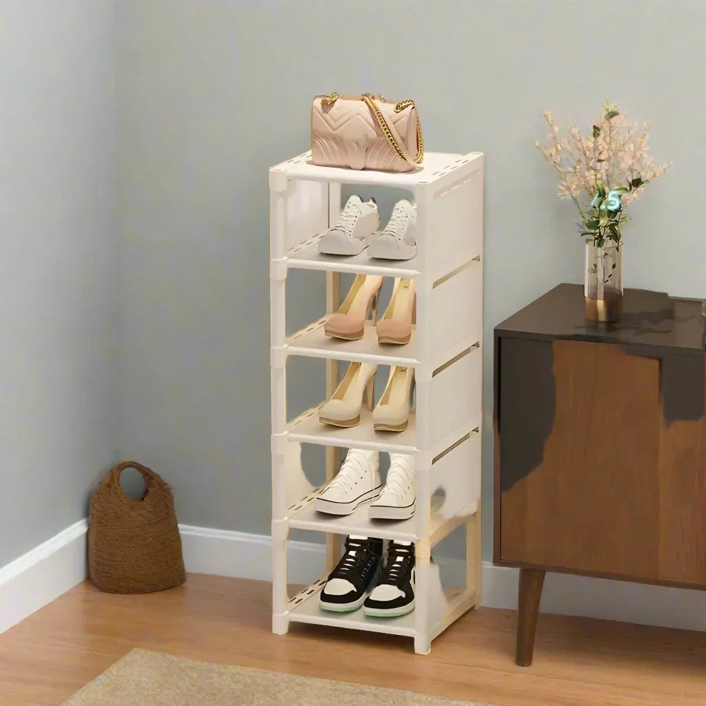 Metal Shoe Rack with 6/8 Tiers – Space-Saving Design