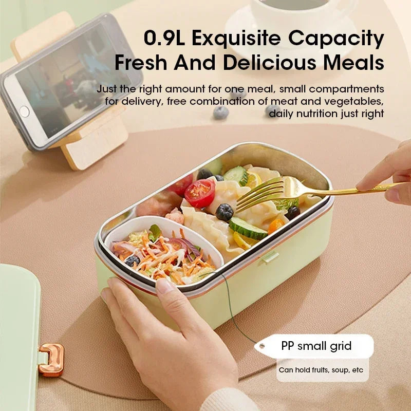 900ml Electric Food Warmer Lunch Box with Steam Function