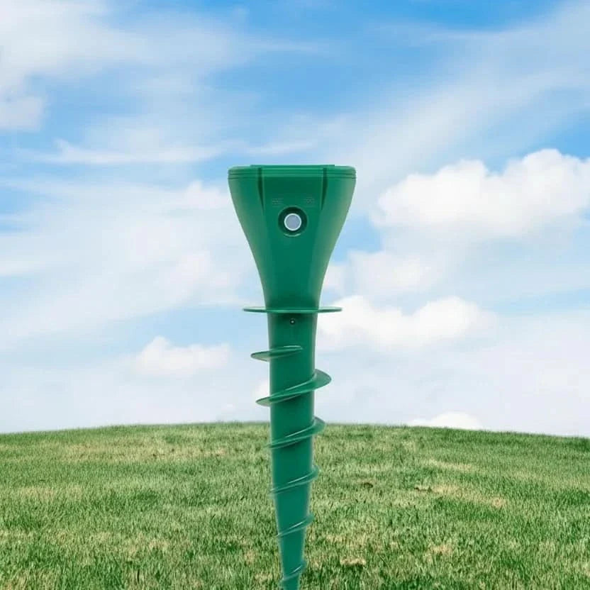 Eco-Friendly Mole Deterrent Spike with Solar Power