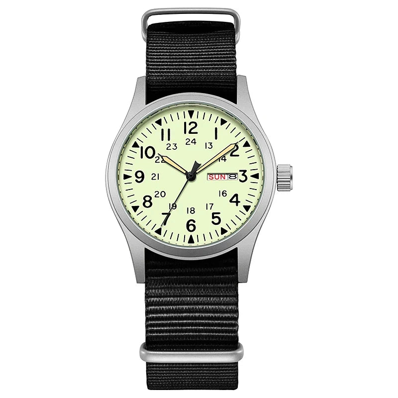 Men's 38mm Illuminated Adventure Watch - Clear Dial, Sturdy Strap